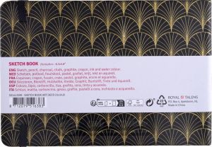 Talens Art Creation schetsboek Art Deco, 140 g/m&sup2;, ft 21 x 14,8 cm, 80 vel