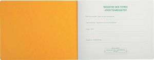 Exacompta registre des titres, ft 24 x 32 cm, bilingue, pour BV-SRL