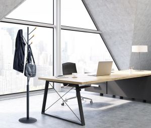 MAUL kapstok Aura metaal, hoogte 180cm, 4 ophanghaken, zwart RAL9004