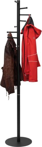 MAUL kapstok Caurus metaal, hoogte 177 cm, 7 ophangrails, zwart RAL9004