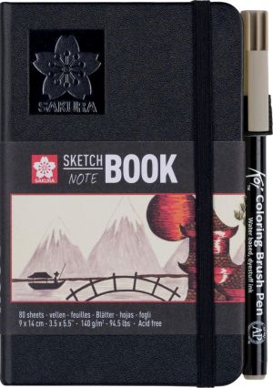 Sakura schetsboek, 140 g/m&sup2;, ft 9 x 14 cm, wit, 80 vel