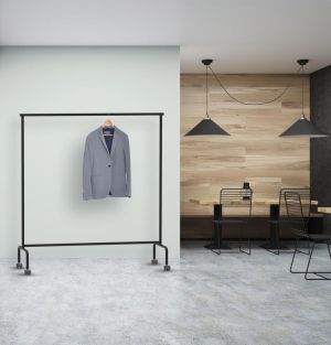 MAUL Vestiaire mobile Limbo, ht156xbr151(220)x50cm, avec 4 roues frein&eacute;es, 30kg, noir RAL9004