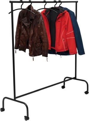 MAUL Vestiaire mobile Limbo, ht156xbr151(220)x50cm, avec 4 roues frein&eacute;es, 30kg, noir RAL9004