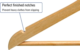 MAUL kleerhanger Mira, uit hout, pak van 20 stuks