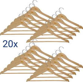 MAUL kleerhanger Mira, uit hout, pak van 20 stuks