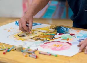 Van Gogh oliepastel starterset, doos met 12 pastels