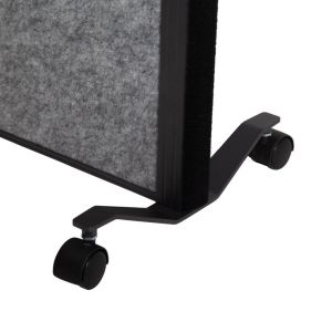 MAULconnecto scheidingswand, 1 x kurk, 2 x donkergrijs, frame antraciet, mobiel