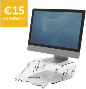 Fellowes Clarity verstelbare monitorstandaard met documenthouder