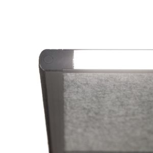 MAULconnecto scheidingswand, ft 160x50 cm, donkergrijs, frame antraciet, Uplight