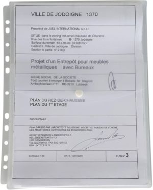 Bronyl harmonica showtas met flap en balg, ft A4, pak van 10 stuks