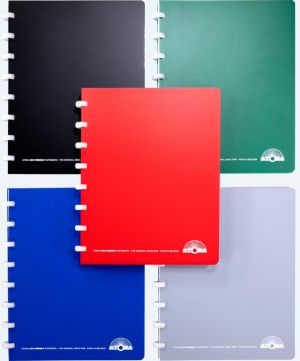 Atoma Eco schrift, ft A5, 144 bladzijden, geruit 5 mm, geassorteerde kleuren