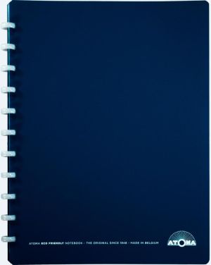 Atoma Eco  schrift, ft A4 +, 120 bladzijden, gelijnd, met 6 tabbladen en 5 showtassen, assorti