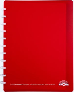 Atoma Eco  schrift, ft A4 +, 120 bladzijden, gelijnd, met 6 tabbladen en 5 showtassen, assorti