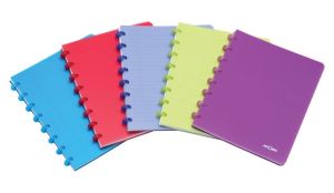 Atoma Trendy cahier, ft A5, 144 pages, PP, lign&eacute;, couleurs assorties