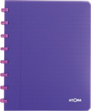 Atoma Trendy cahier, ft A5, 144 pages, PP, commercieel quadrill&eacute;, couleurs assorties