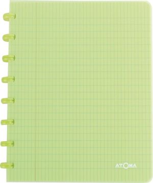 Atoma Trendy cahier, ft A5, 144 pages, PP, commercieel quadrill&eacute;, couleurs assorties