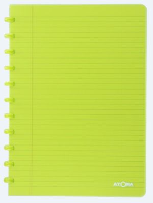 Atoma Seyes cahier, ft A4, PP, 144 pages, lign&eacute;, couleurs assorties
