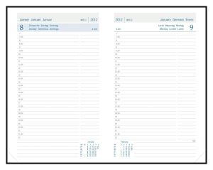 Aurora Daily 32 Florence noir, 2026