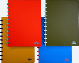 Atoma Nature schrift, ft A4, 144 bladzijden, gelijnd, geassorteerde kleuren