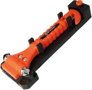 Westcott First Aid Only noodhamer met gordelsnijder, inclusief bevestiging, 2 stuks, oranje