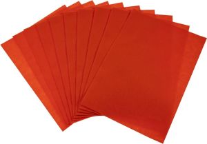 Bouhon viltpapier A4, pak van 10 vellen, oranje