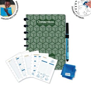 Correctbook Endless Agenda A5, uitwisbaar / herbruikbaar, Forest Green (donkergroen)