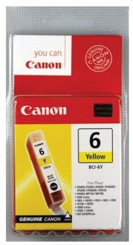 Canon ink cartridge BCI-6Y, geel voor BJ