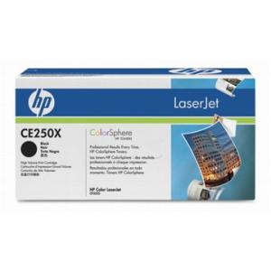 HP toner 504X CE250X, noir, 10.500pag