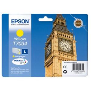Epson WP4000/4500 inktcartridge geel sta