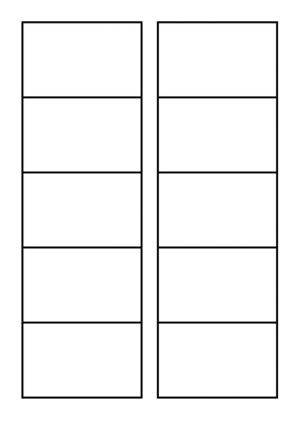 AVERY visitekaarten 185 g/m&sup2;, 10 per blad, 250 stuks