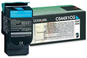 Lexmark toner 0C544x1CG cyan 4.000 pagina's
