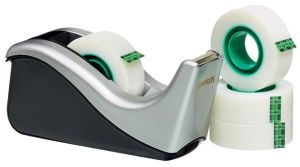 Scotch plakbandafroller C60 zilver + 4 rollen Magic Tape