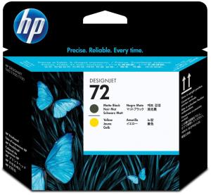 HP printkop C9384A HP 72 mat zwart- geel