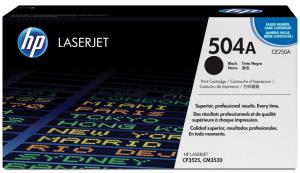 HP toner 504A CE250A, noir, 5.000 pag