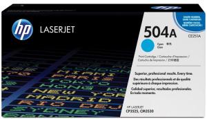HP toner 504A CE251A, cyan, 7.500 pag