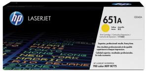 HP toner 651A CE342A jaune - 18000pag