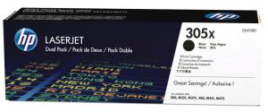 HP toner 305X CE410XD duopack 2 x 4.000 pagina's 
