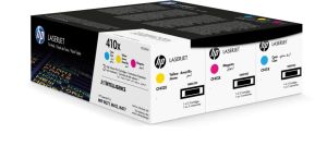 HP toner 410X, 5.000 pages, OEM CF252XM, cyan, magenta et jaune
