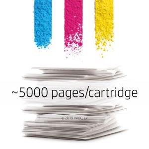 HP toner 410X, 5.000 pages, OEM CF252XM, cyan, magenta et jaune