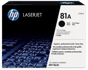 HP toner 81A CF281A zwart 10.500 pagina's standard