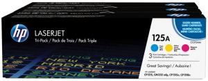 Hp 125A tonercartridge cyaan, magenta en