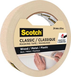 Scotch ruban de masquage classique, ft 24 mm x 50 m