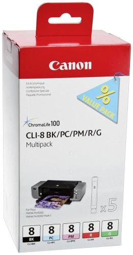 Canon CLI-8 BK PC PM R G multipackzwart 