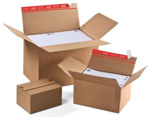 Colompac verzenddoos CP141, ft 44,5 x 31,5 x 18 -30 cm, bruin