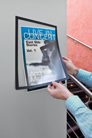 Durable Duraframe zelfklevend en flexibel kader ft A3, zwart, 2 stuks