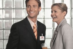 Durable badge met clip ft 90 x 60 mm, verticaal