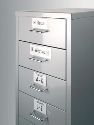 Durable Pocketfix binnenafmetingen 100 x 28 mm, buitenafmetingen 104 x 32 mm