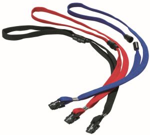 Durable badge met textielband zwart, 10 stuks