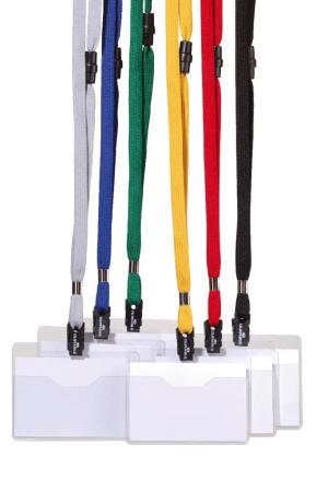 Durable badge met textielband donkerblau