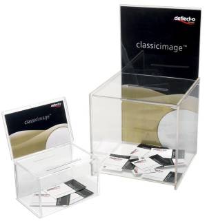 Deflecto idee&euml;nbus met folderhouder, ft 20,5 x 13,5 x 16,5 cm